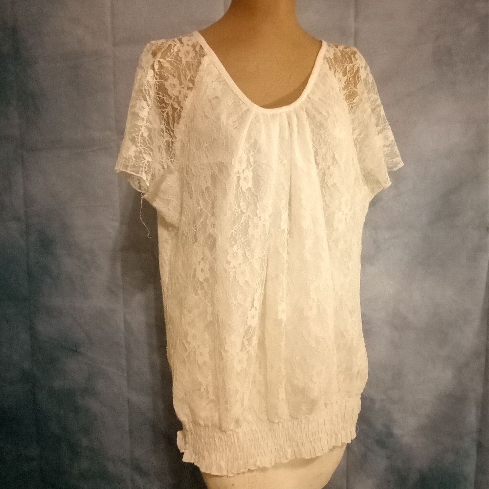 Check Me First lace top size 2x